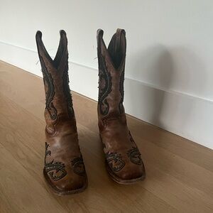 CURCLE G dragonfly cowboy boots women